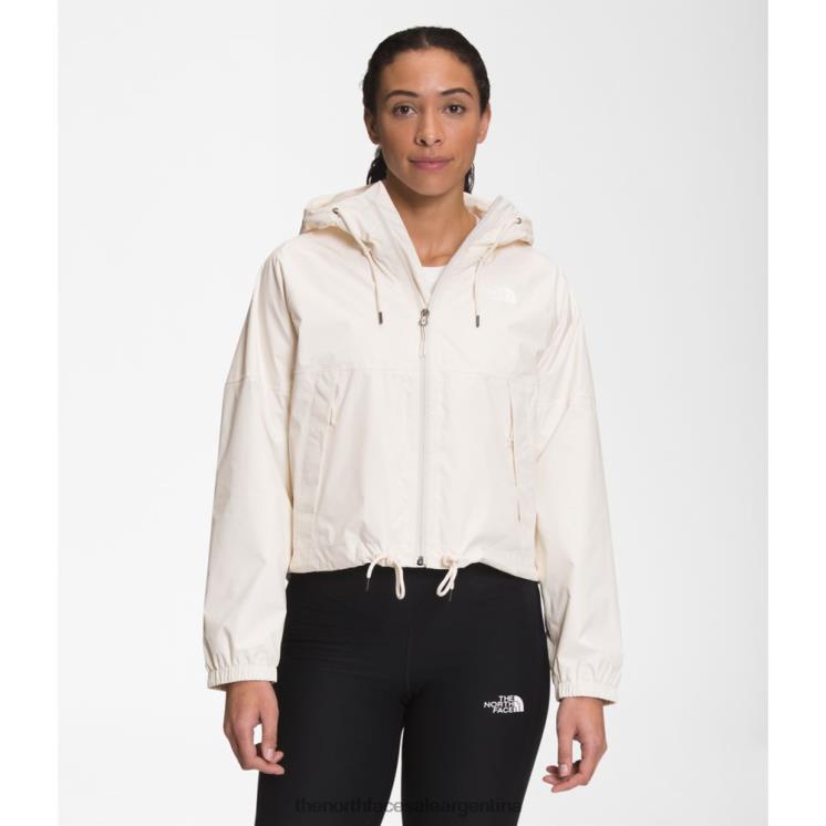 FFV044828 blanco The North Face sudadera con capucha anora lluvia mujer