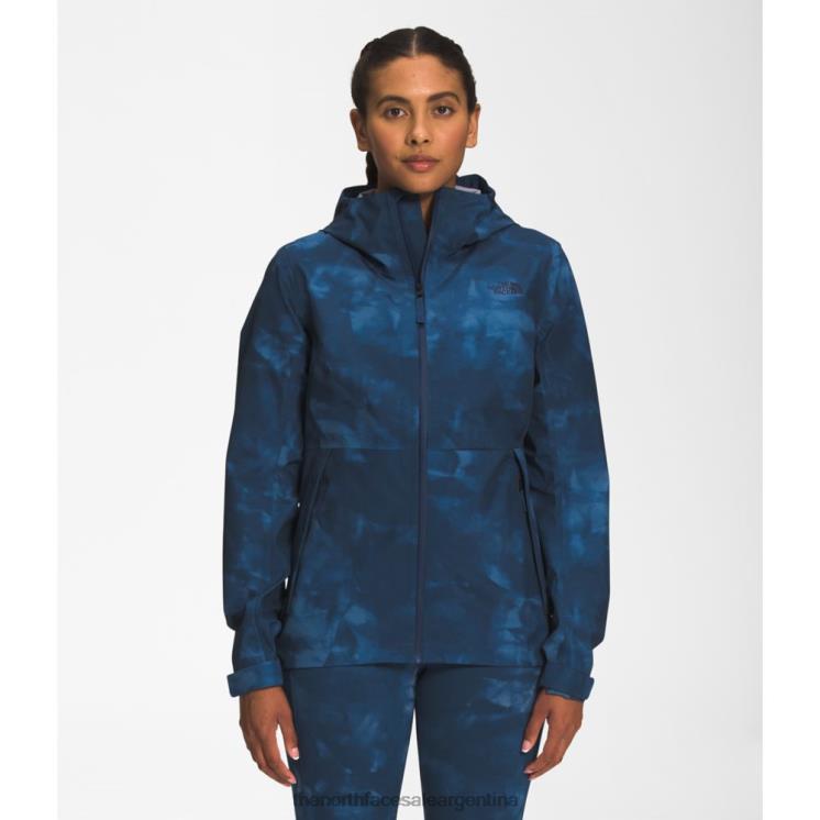 FFV044848 Rio Azul The North Face chaqueta dryzzle Futurelight estampada para mujer