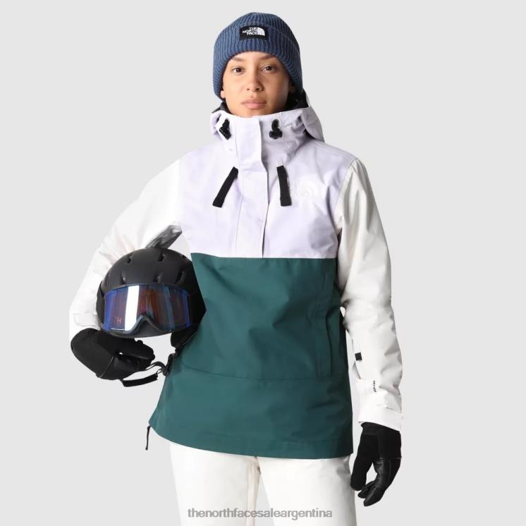 FFV04518 blanco The North Face anorak tangara mujer
