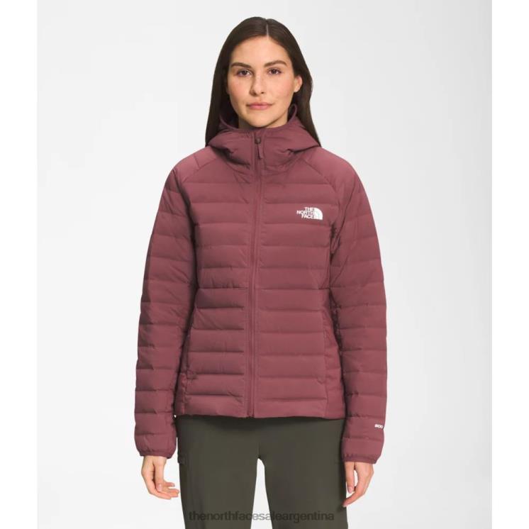FFV045223 jengibre The North Face sudadera con capucha Belleview Stretch Down para mujer