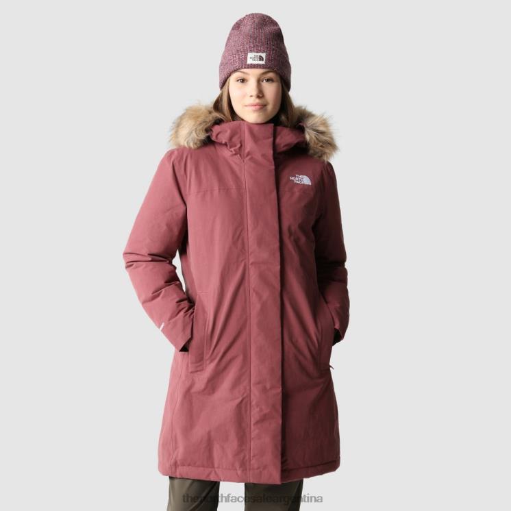 FFV04538 jengibre The North Face parka ártica mujer