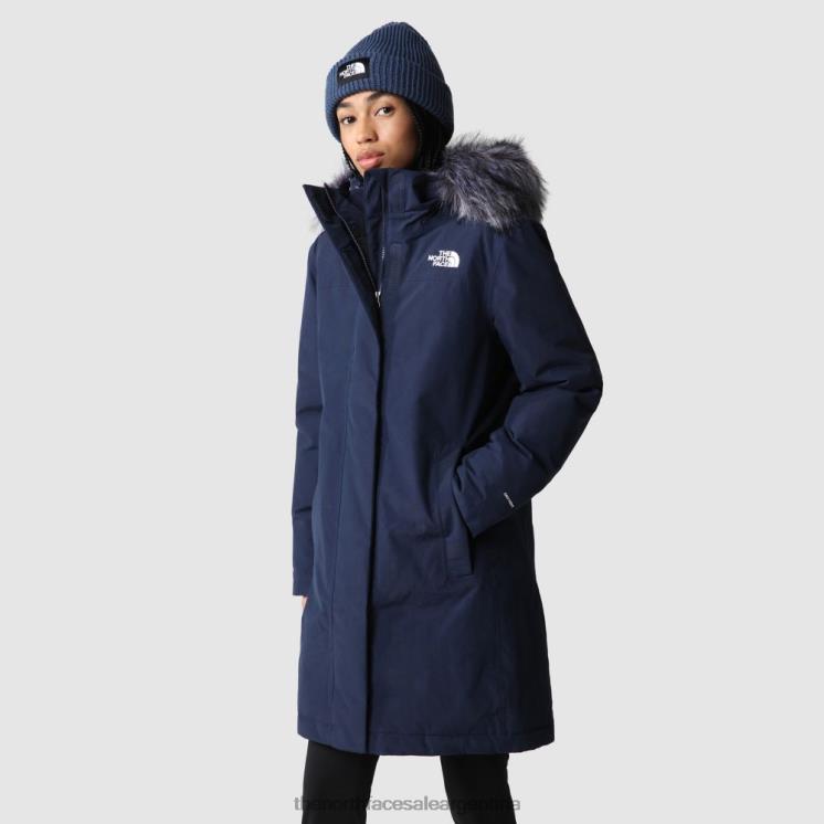 FFV04539 cumbre marina The North Face parka ártica mujer