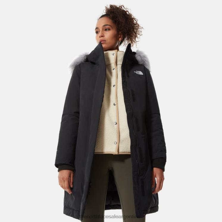 FFV04540 negro The North Face parka ártica mujer