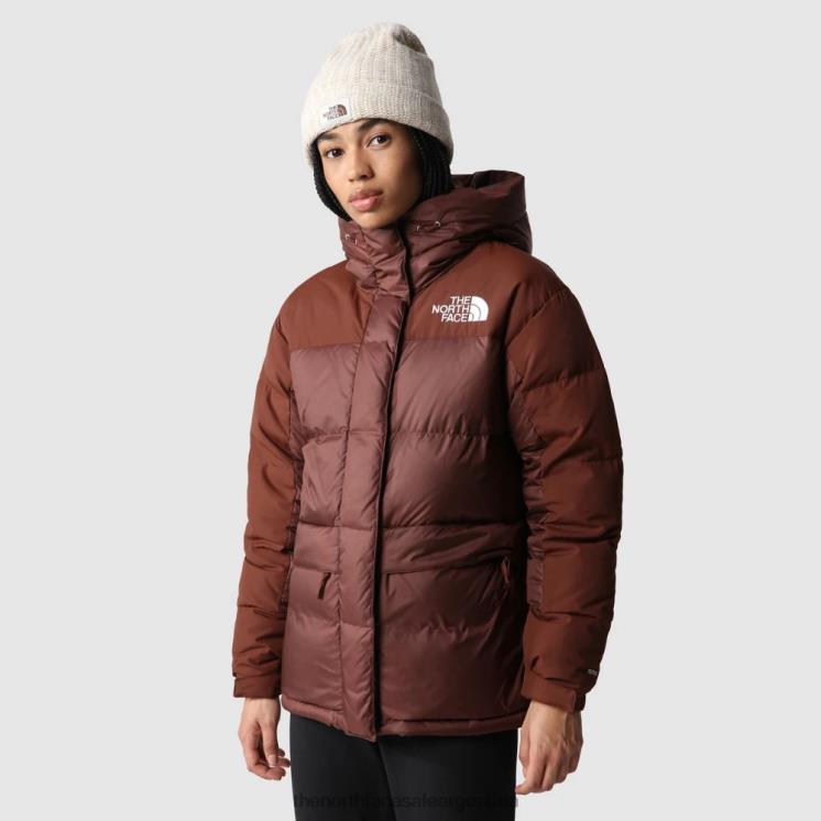 FFV04544 roble oscuro The North Face parka de plumas del himalaya para mujer