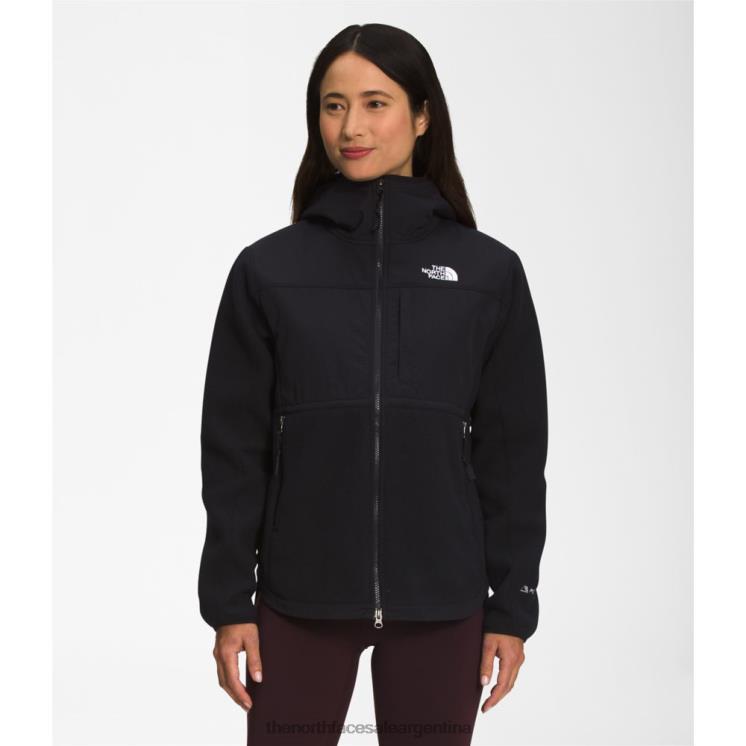 FFV045607 negro The North Face sudadera con capucha denali para mujer