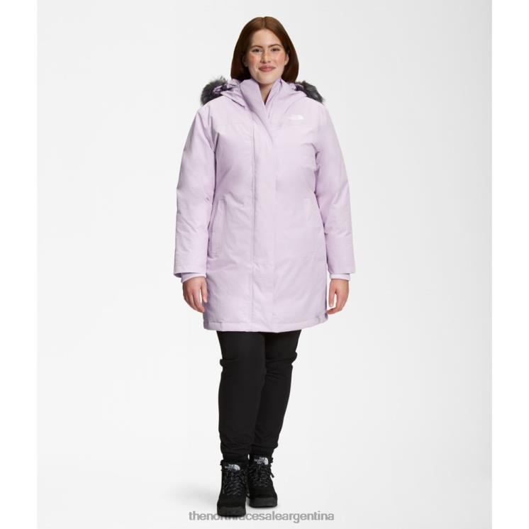 FFV045820 niebla de lavanda The North Face mujer más parka ártica