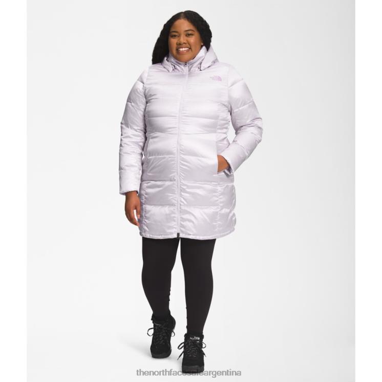 FFV045829 niebla de lavanda The North Face parka mujer plus metrópolis