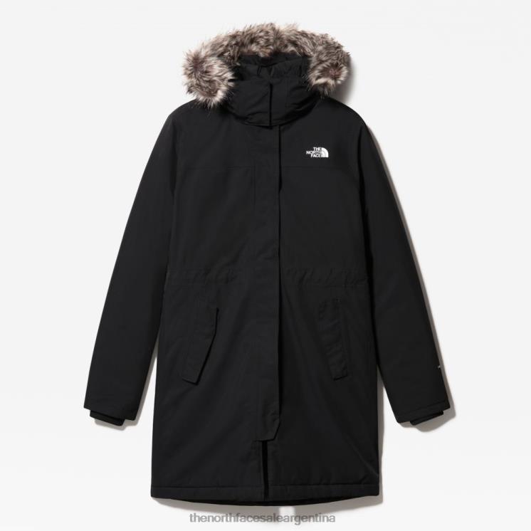 FFV04582 negro The North Face parka aral mujer