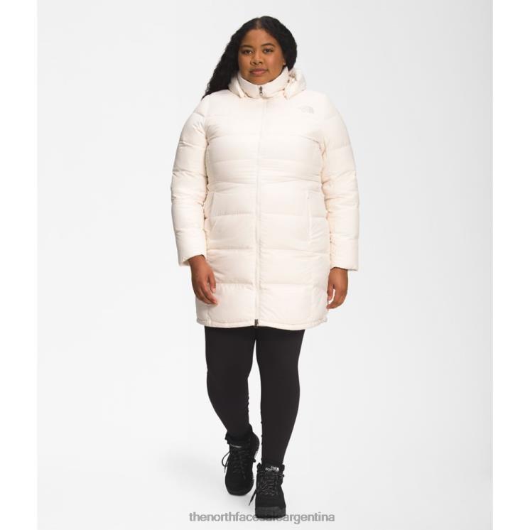 FFV045831 blanco The North Face parka mujer plus metrópolis