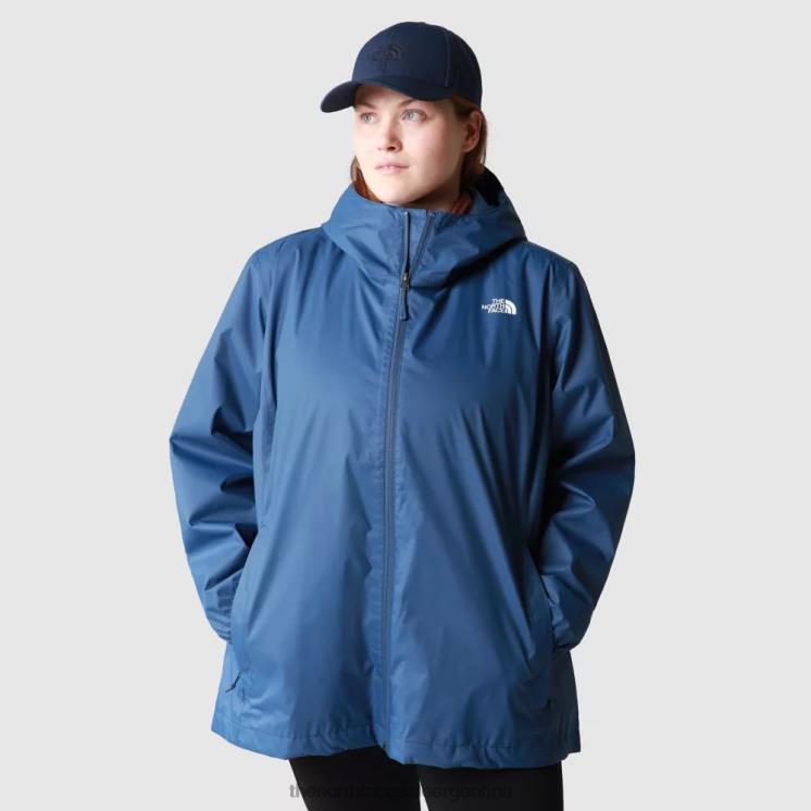 FFV04587 azul sombreado The North Face chaqueta de búsqueda de talla grande para mujer