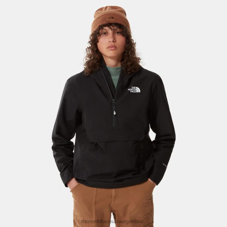 FFV04625 negro The North Face fanorak impermeable mujer