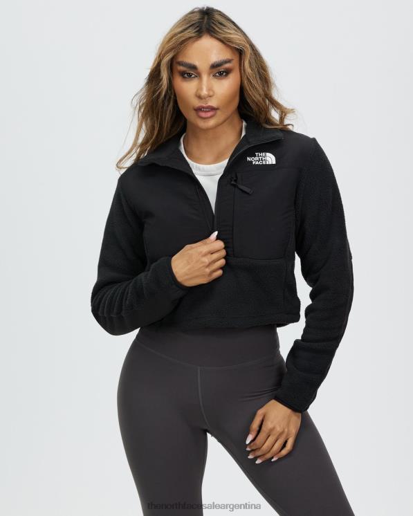 FFV046899 negro The North Face chaqueta corta de lana Denali