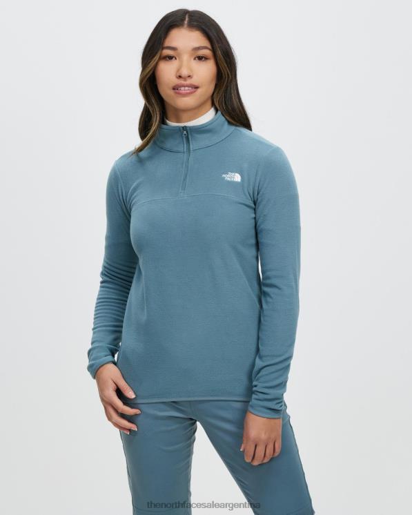 FFV047095 azul The North Face chaqueta polar tka glacier con cremallera de 1/4