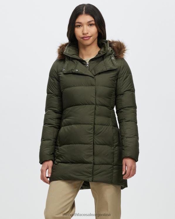 FFV047141 verde pardo The North Face parka de plumas new dealio