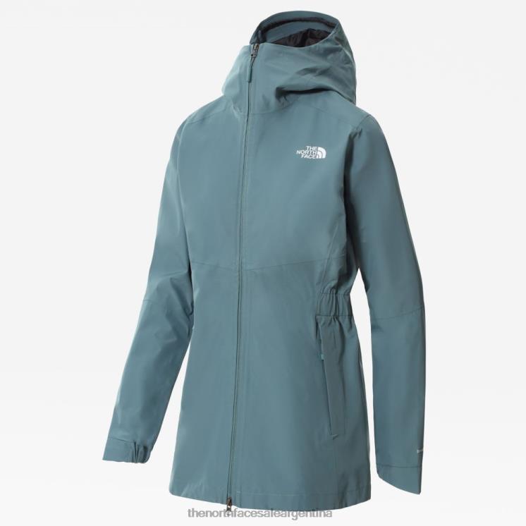FFV0483 azul The North Face chaqueta de concha parka Hikesteller para mujer