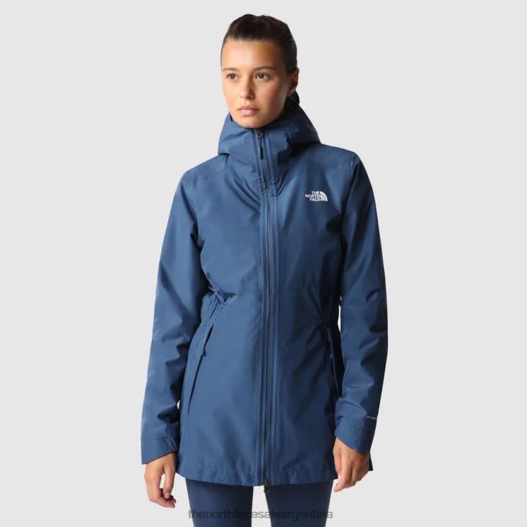 FFV0484 azul sombreado The North Face chaqueta de concha parka Hikesteller para mujer