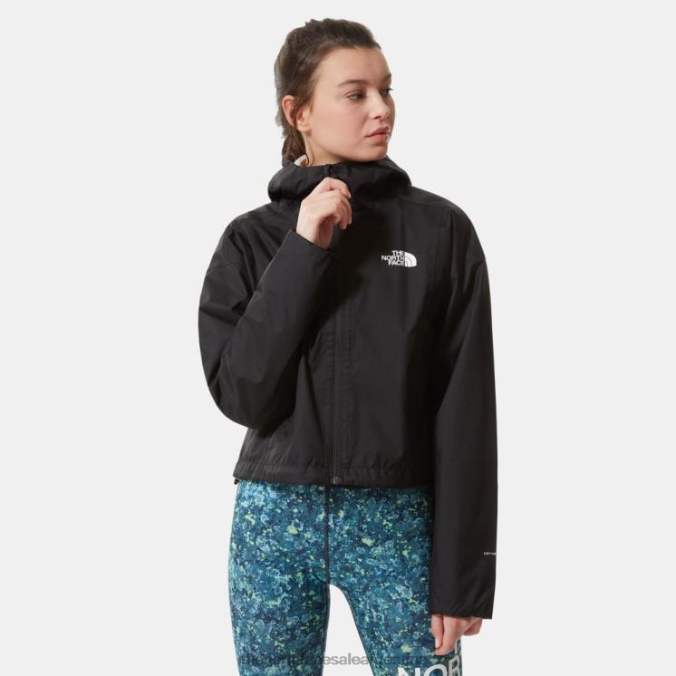 FFV04886 negro The North Face chaqueta de búsqueda recortada para mujer