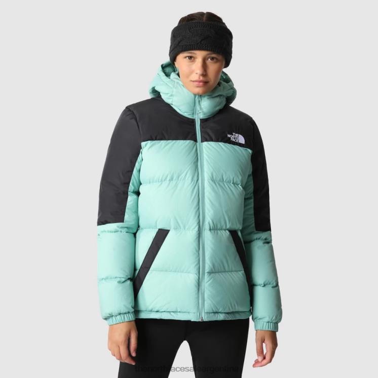 FFV04898 wasabi-negro The North Face chaqueta con capucha diablo wasabi mujer negra