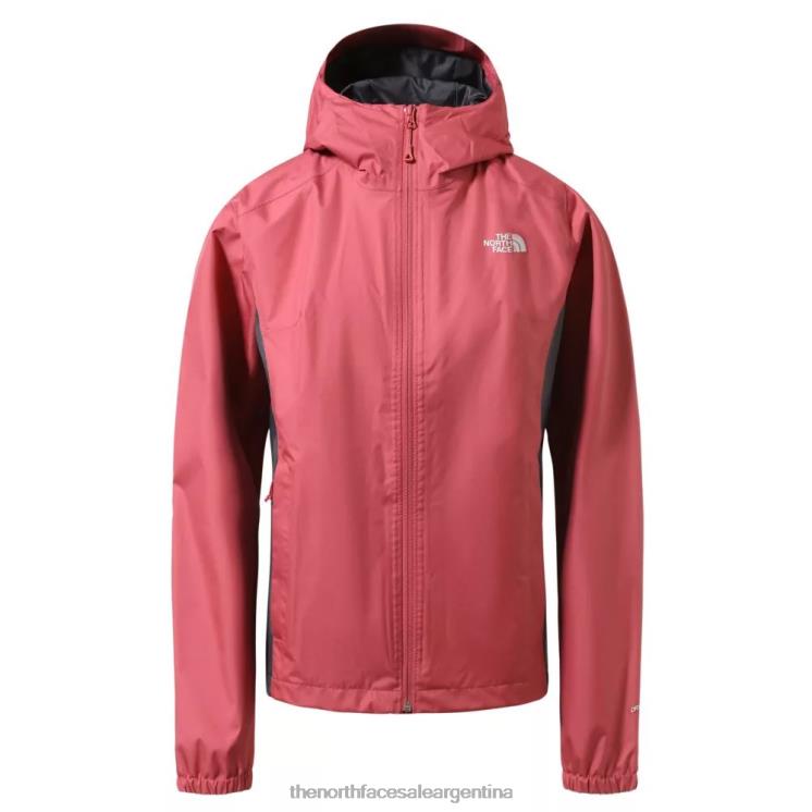 FFV04903 rosa pizarra The North Face chaqueta con cremallera quest para mujer