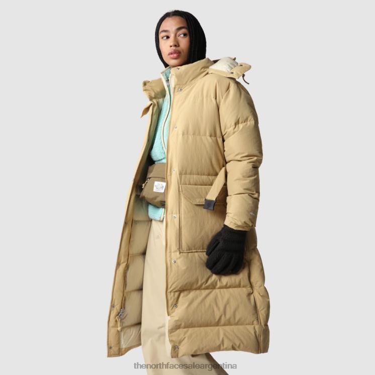 FFV04961 broncearse The North Face parka larga de plumas sierra para mujer