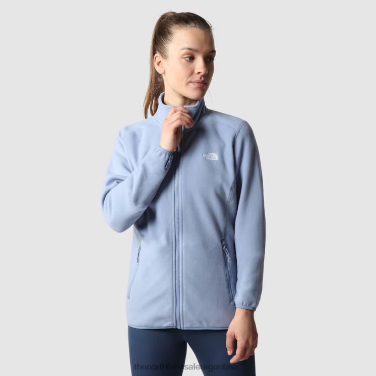 FFV041158 azul popular The North Face polar 100 glacier con cremallera completa para mujer