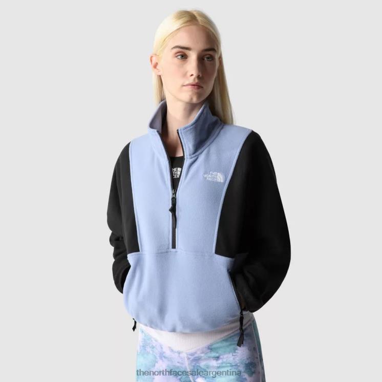 FFV041293 folk azul-negro The North Face folk azul negro mujer tka actitud polar 1/4 cremallera