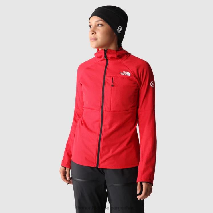 FFV041344 rojo The North Face Mujer Summit Series Futurefleece chaqueta con capucha
