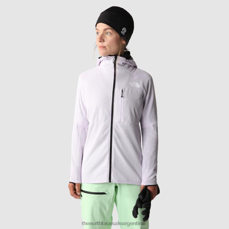 FFV041345 niebla de lavanda The North Face Mujer Summit Series Futurefleece chaqueta con capucha