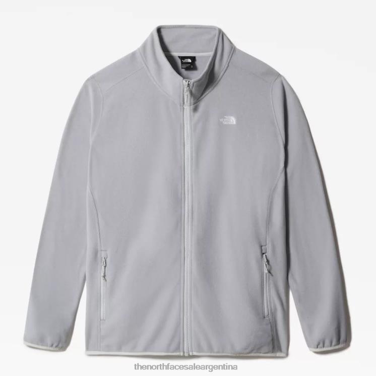 FFV041561 gris The North Face polar con cremallera completa para mujer talla grande 100 glacier