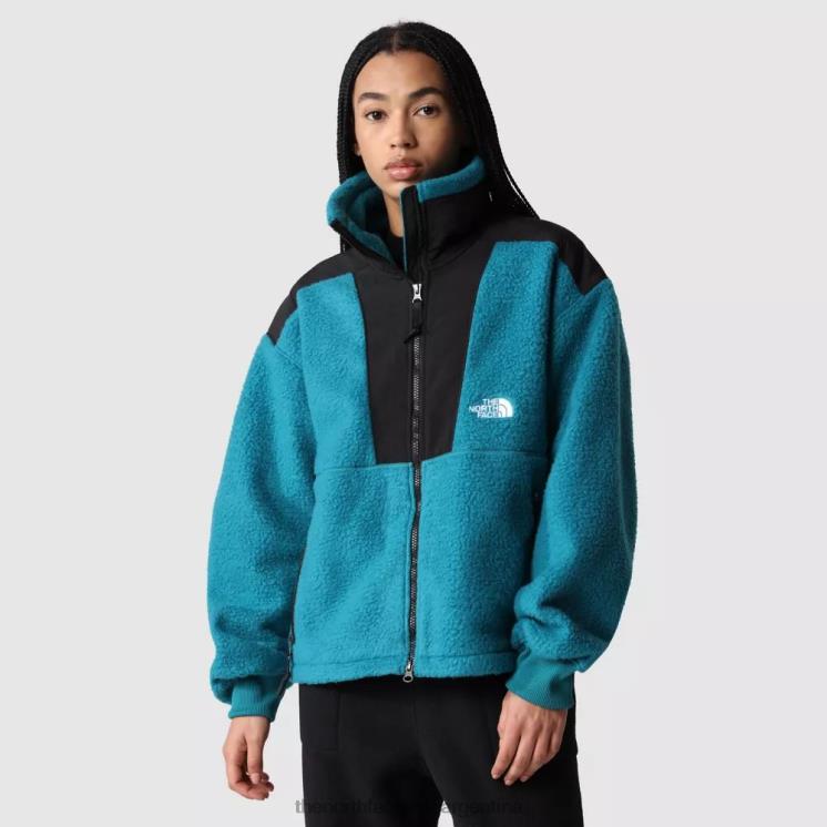 FFV041704 puerto azul The North Face Chaqueta polar Denali de pelo alto '94 para mujer