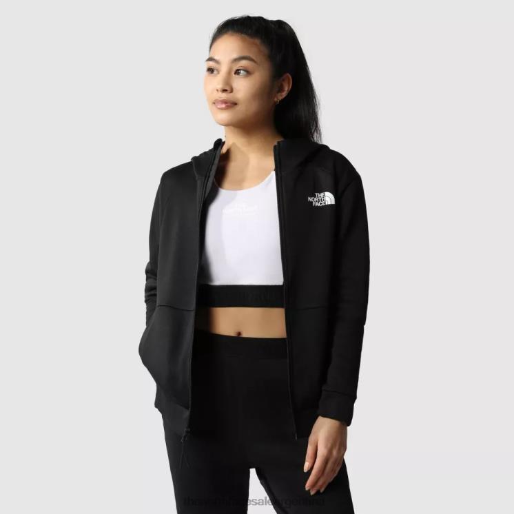 FFV042171 negro The North Face polar con cremallera completa para entrenamiento para mujer