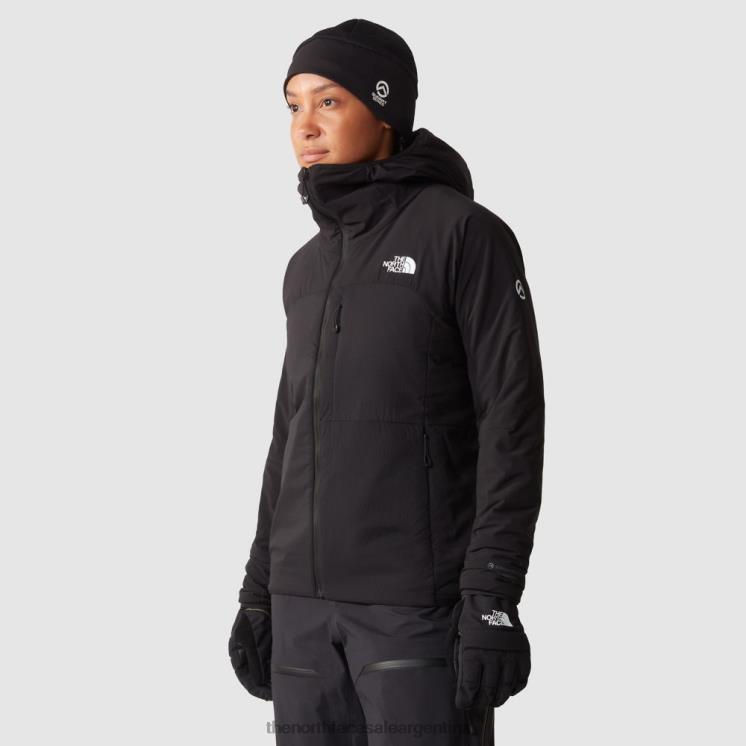 FFV042308 negro The North Face sudadera con capucha y capa intermedia summit casaval para mujer