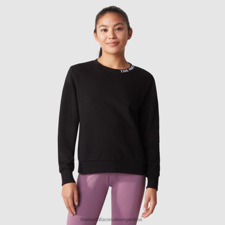 FFV04365 negro The North Face jersey de cuello redondo zumu para mujer