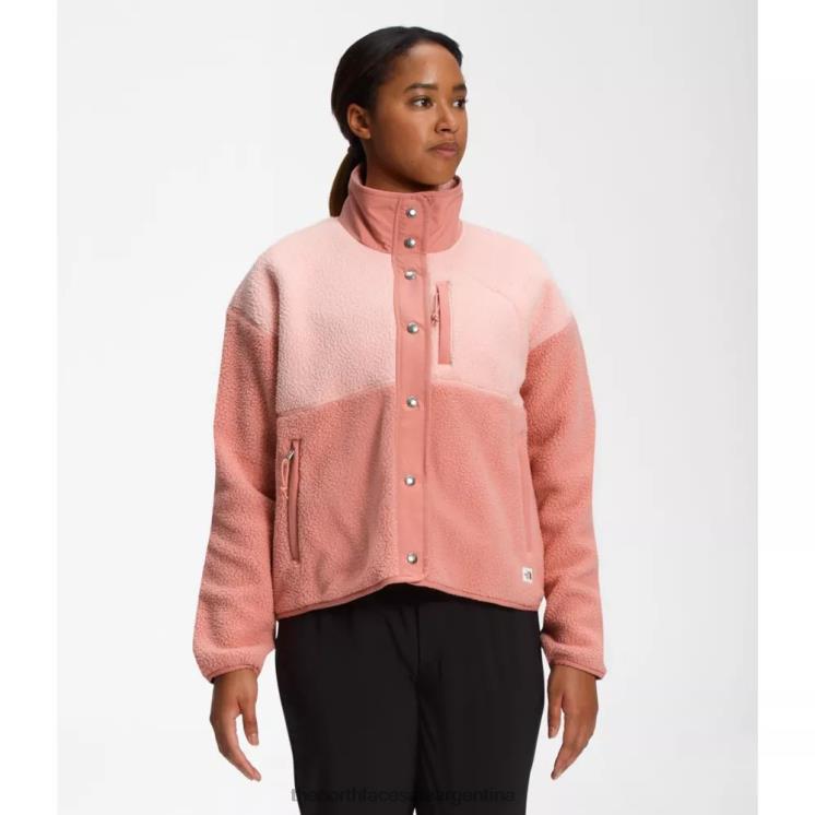 FFV043862 rosa del amanecer The North Face chaqueta polar cragmont para mujer