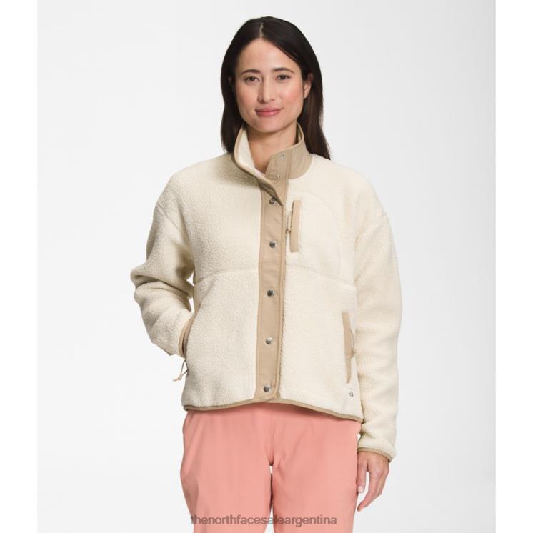 FFV043867 arena blanqueada The North Face chaqueta polar cragmont para mujer