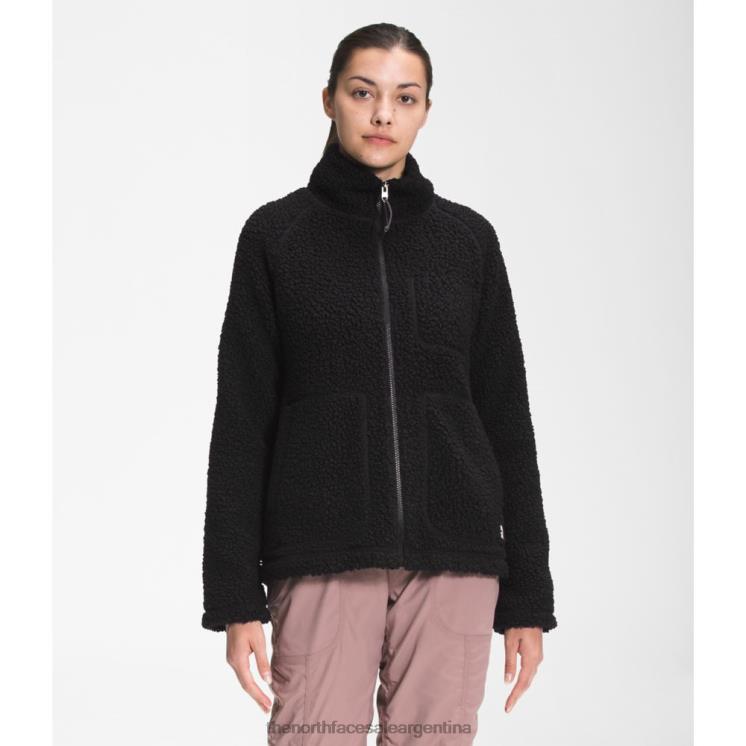 FFV043875 negro The North Face mujer ridge polar con cremallera completa