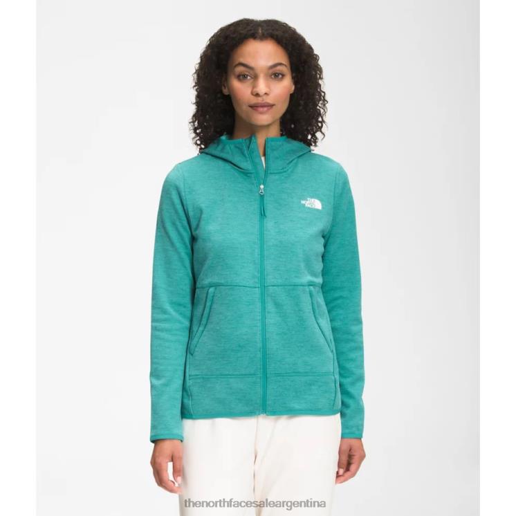 FFV044076 verde porcelana The North Face sudadera con capucha canyonlands mujer