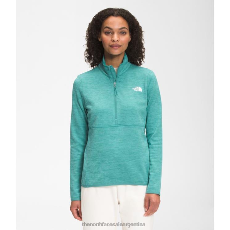 FFV044092 verde porcelana The North Face cremallera mujer canyonlands