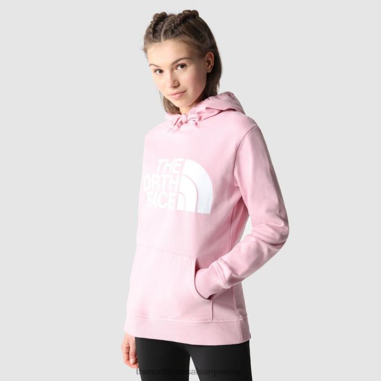 FFV04411 camafeo rosa The North Face sudadera con capucha estándar para mujer