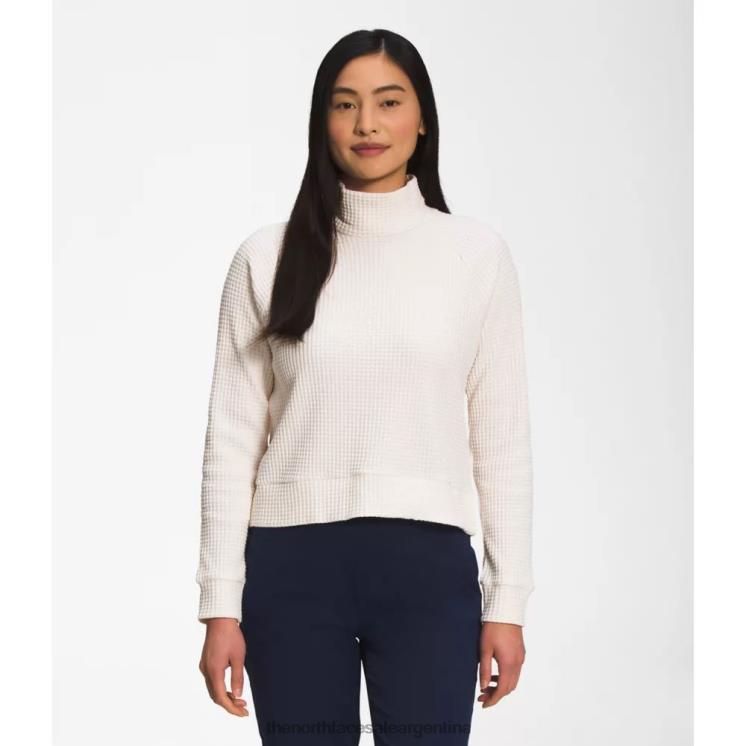 FFV044253 blanco The North Face chabot de cuello simulado de manga larga para mujer
