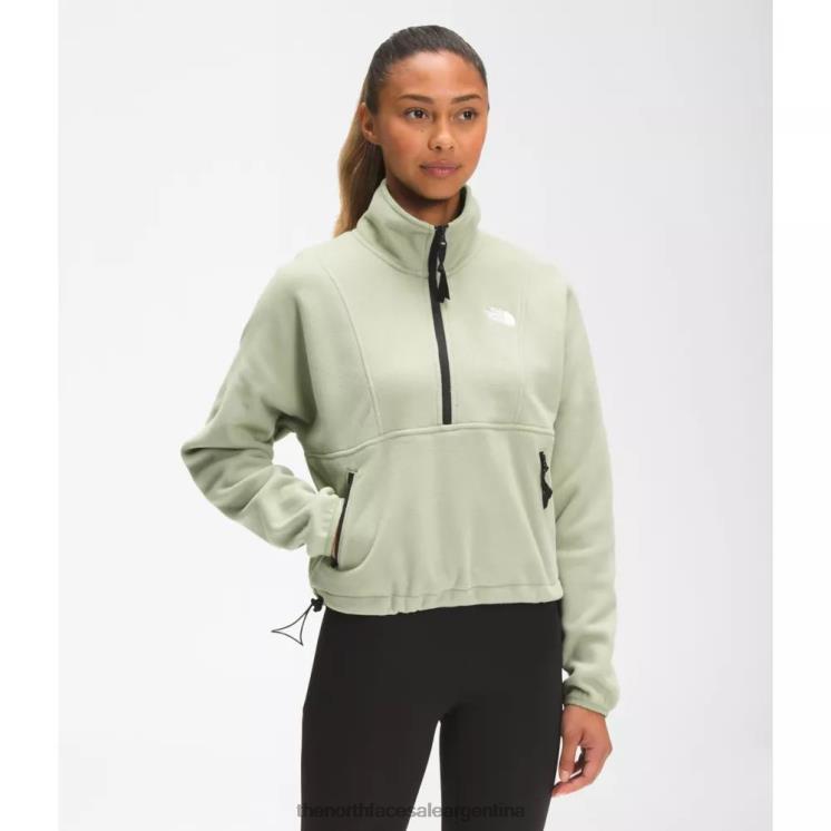 FFV044384 té verde The North Face polar tka actitud mujer con cremallera