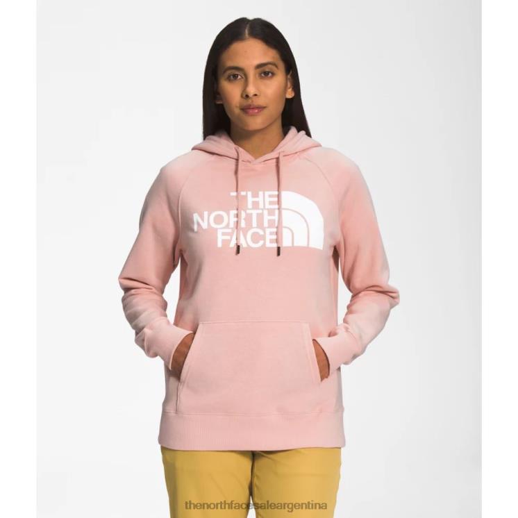 FFV045383 rosa arena The North Face sudadera con capucha de media cúpula para mujer
