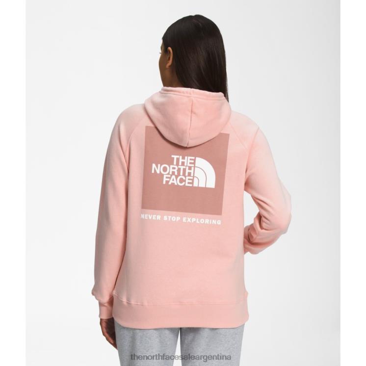 FFV045458 rosa arena The North Face sudadera con capucha de box nse para mujer