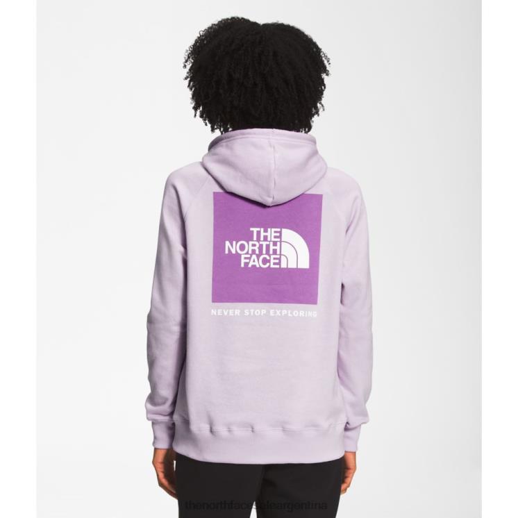 FFV045462 niebla de lavanda The North Face sudadera con capucha de box nse para mujer