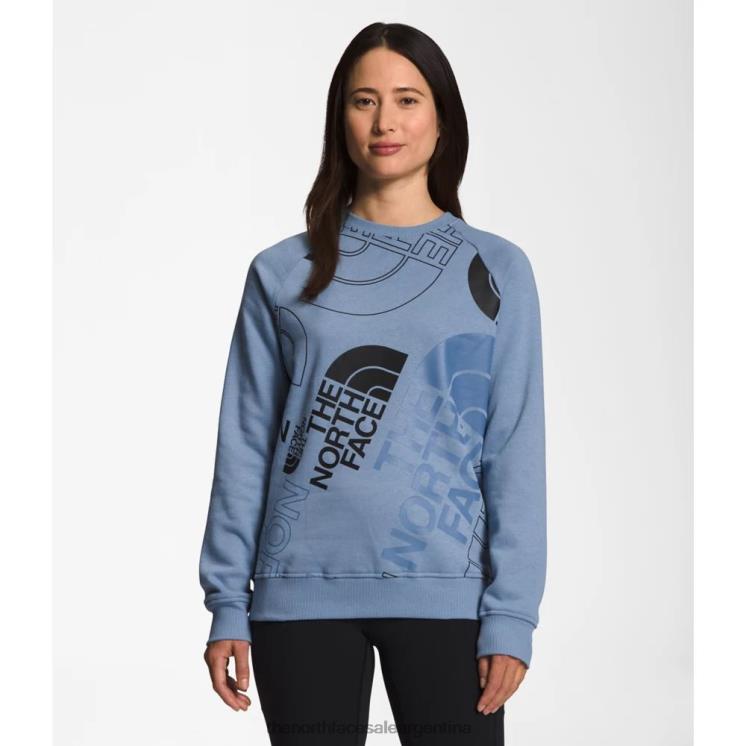 FFV045479 azul popular The North Face equipo de inyección gráfica de mujeres