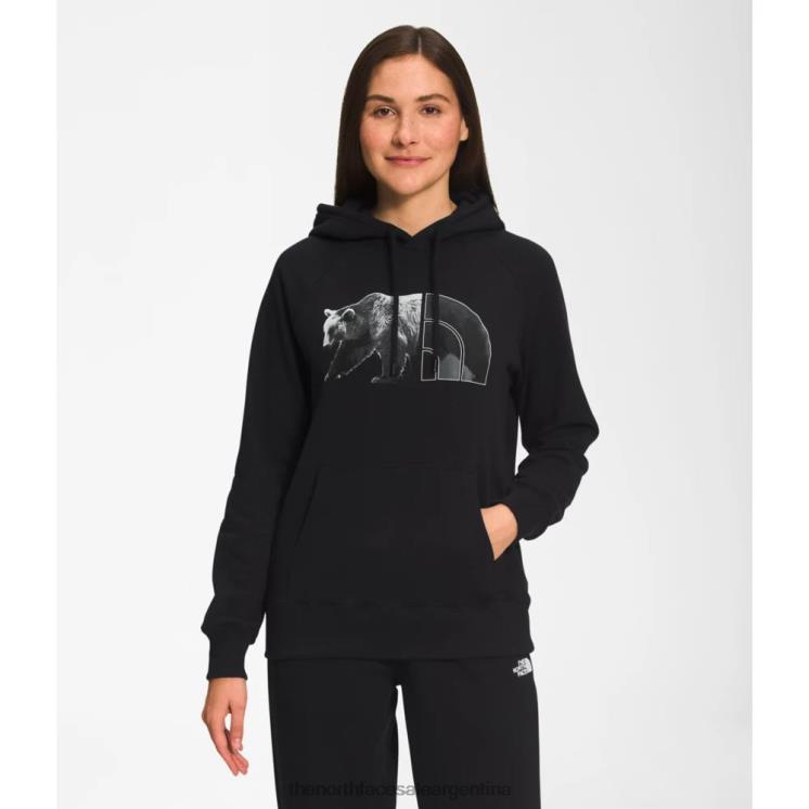 FFV045488 negro The North Face sudadera con capucha tnf oso mujer