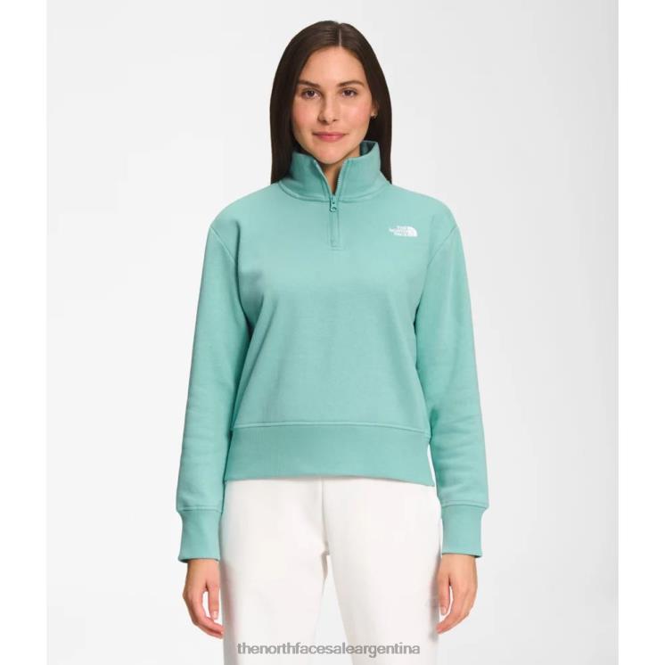 FFV045492 wasabi The North Face polar con cremallera estándar para mujer