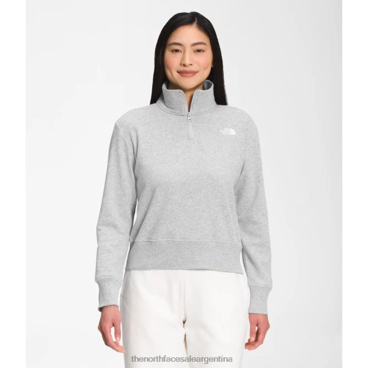 FFV045493 gris The North Face polar con cremallera estándar para mujer