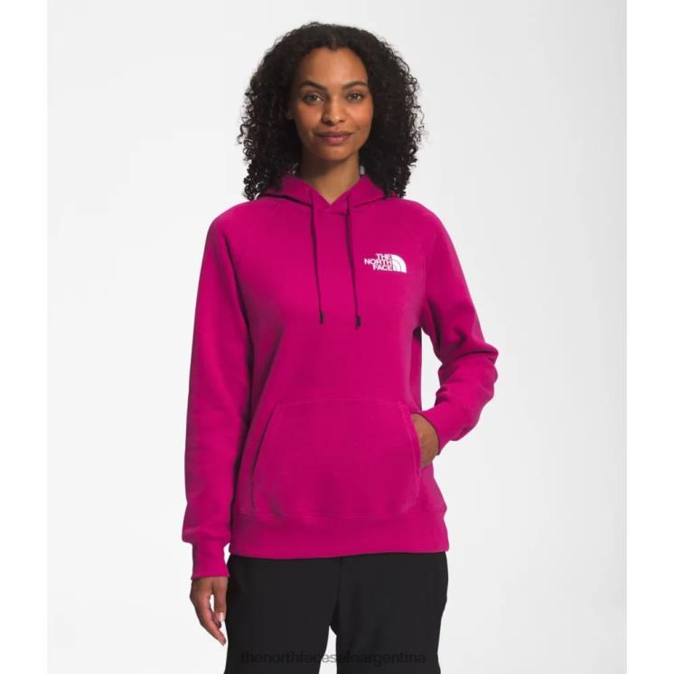 FFV045541 rosa fucsia The North Face sudadera con capucha geo nse para mujer