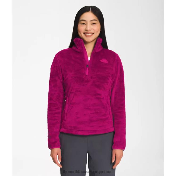 FFV045576 rosa fucsia The North Face jersey osito con cremallera para mujer